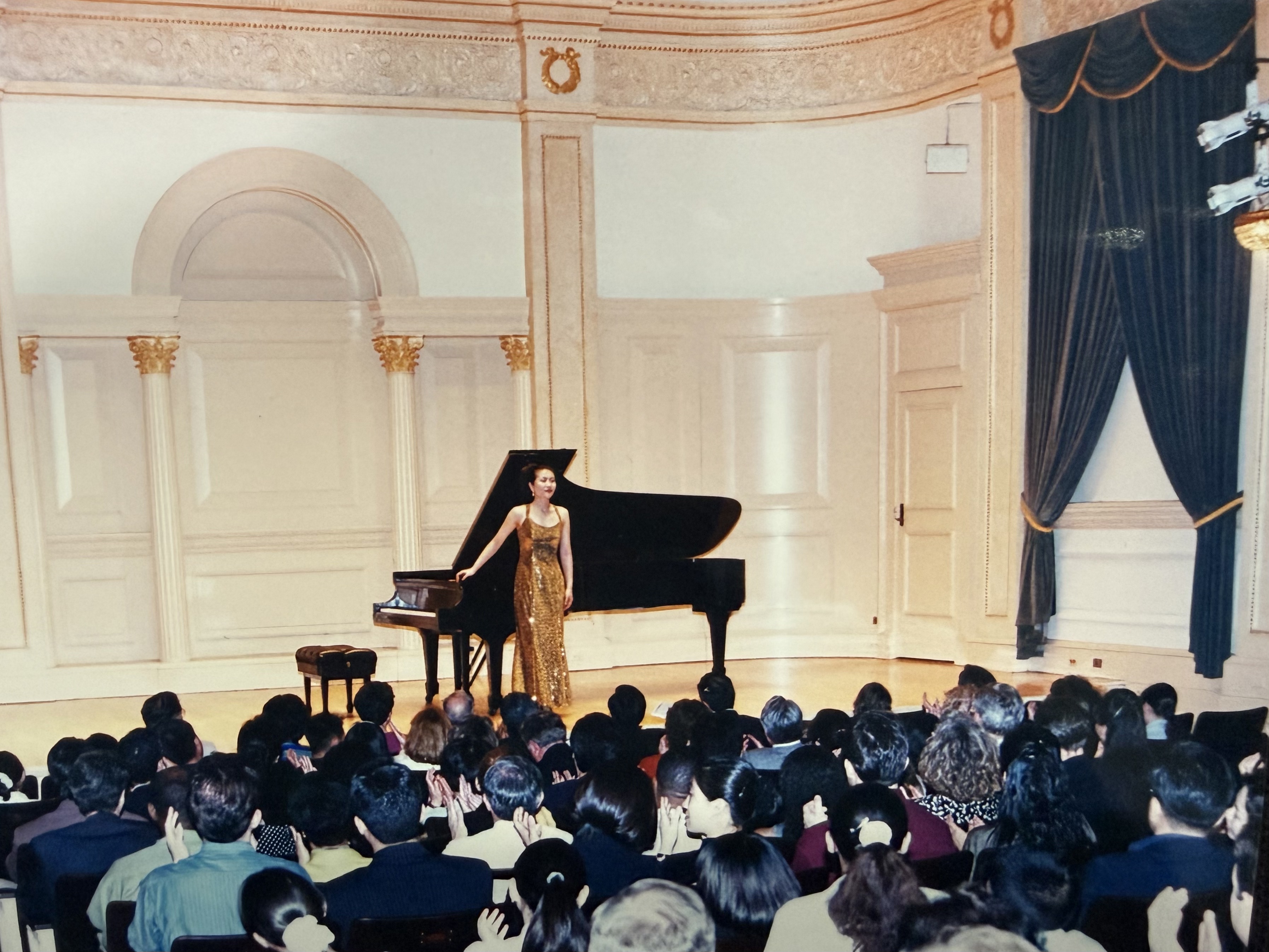 Gia Ree performing a solo recital at Weill Recital Hall at Carnegie Hall in New York City